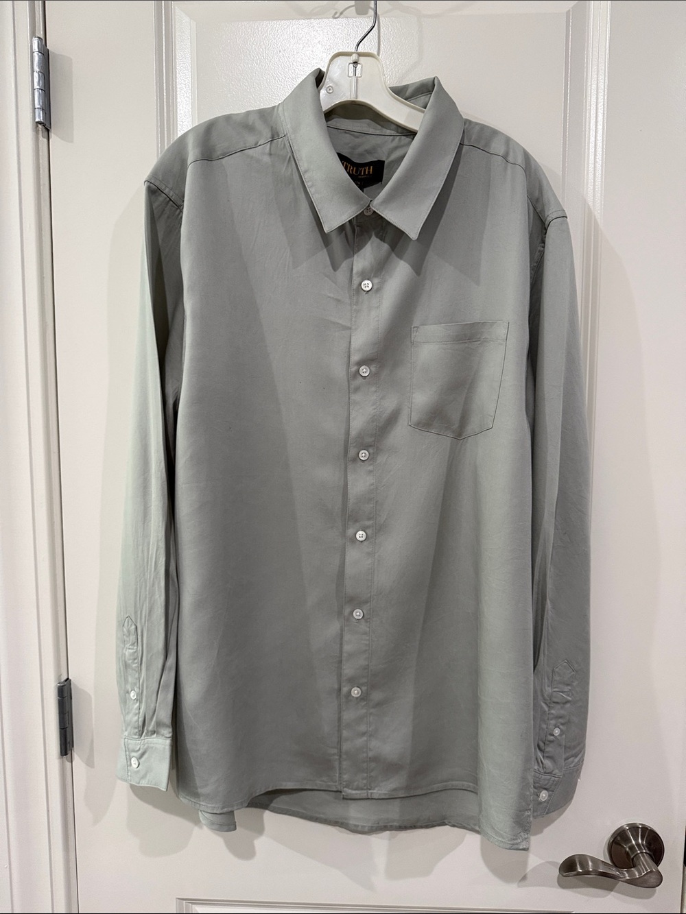 Truth Men's Light light green Long-Sleeve Dress Shirt